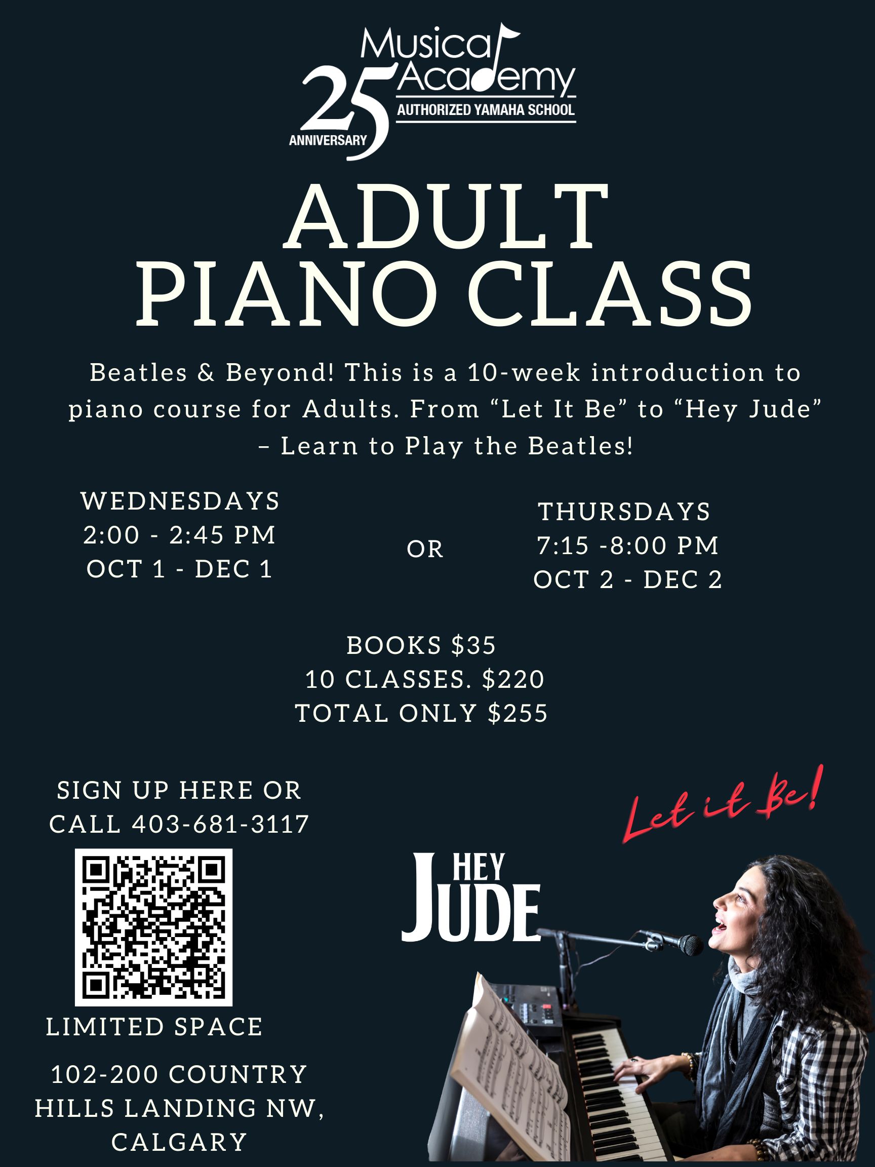 Adult Piano Classes poster 1